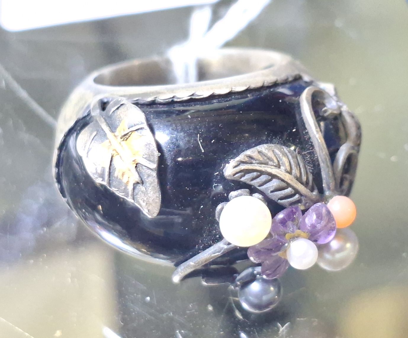 925 STERLING SILVER AND STONE RING