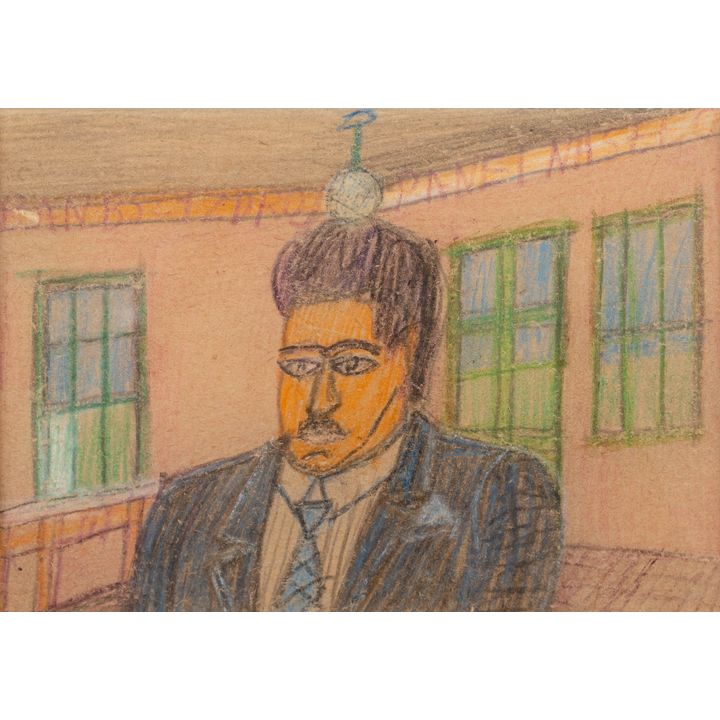 Nikifor Krynicki | Portret mężczyzny
