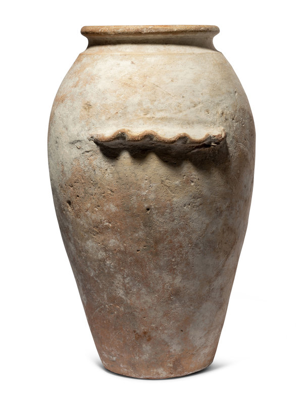 An Egyptian Pottery Snake Jar
Height 10 7/8 inches (27.62 cm).