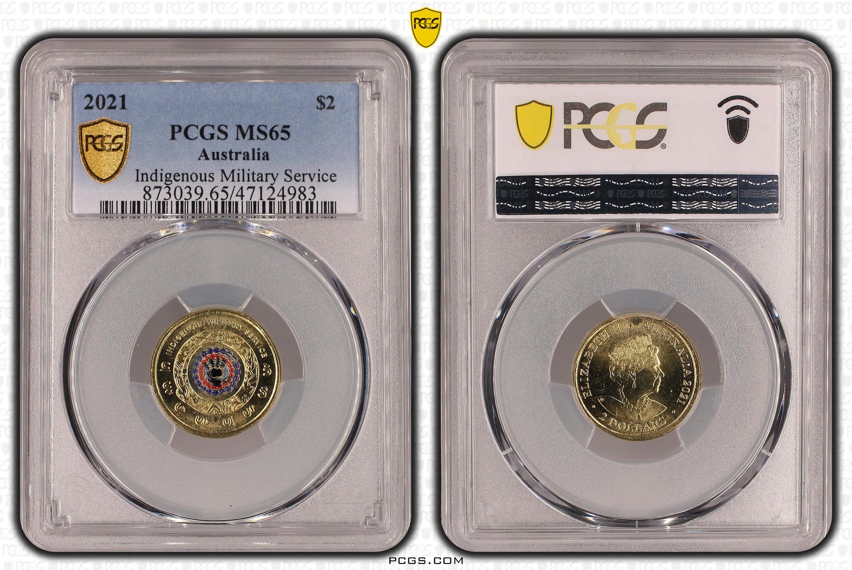 Indigenous Military Service Colorized, Two Dollar, 2021, PCGS MS65