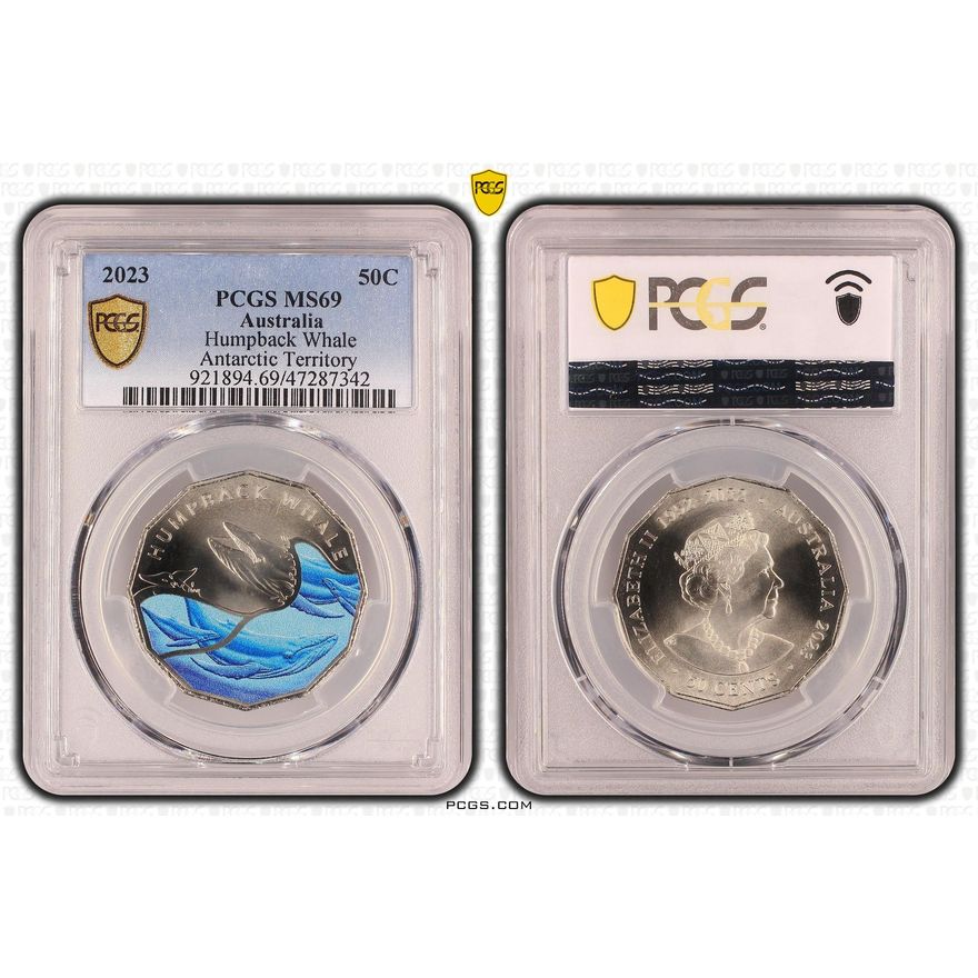 Elizabeth II, Fifty Cent, 2023, PCGS MS69