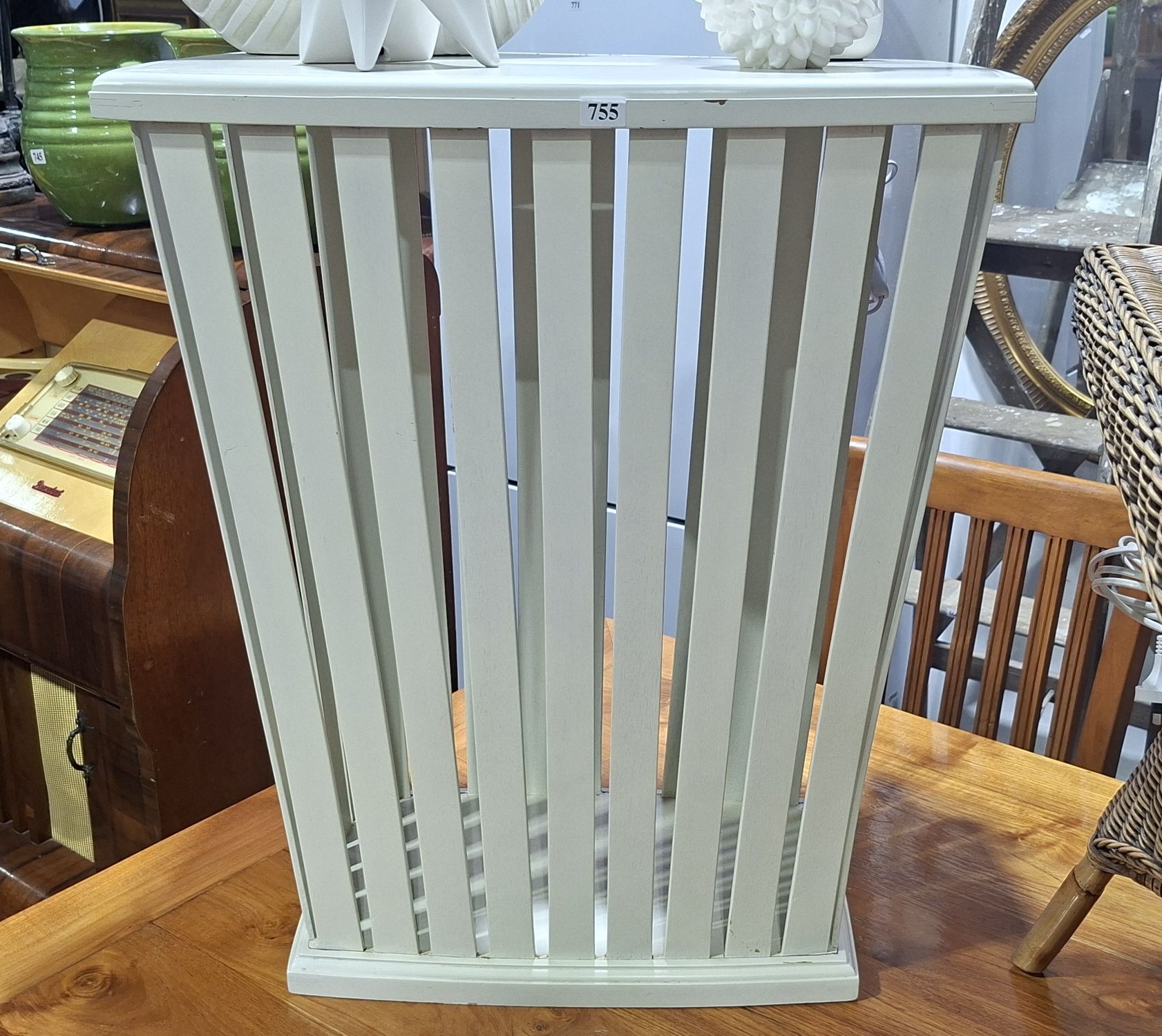 Modern Timber Lidded Laundry Basket