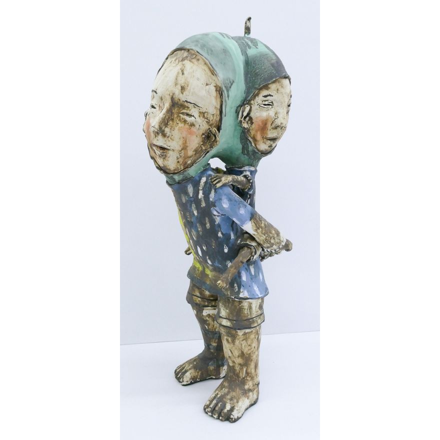 Kensuke Yamada ''Piggyback'' Ceramic Sculpture