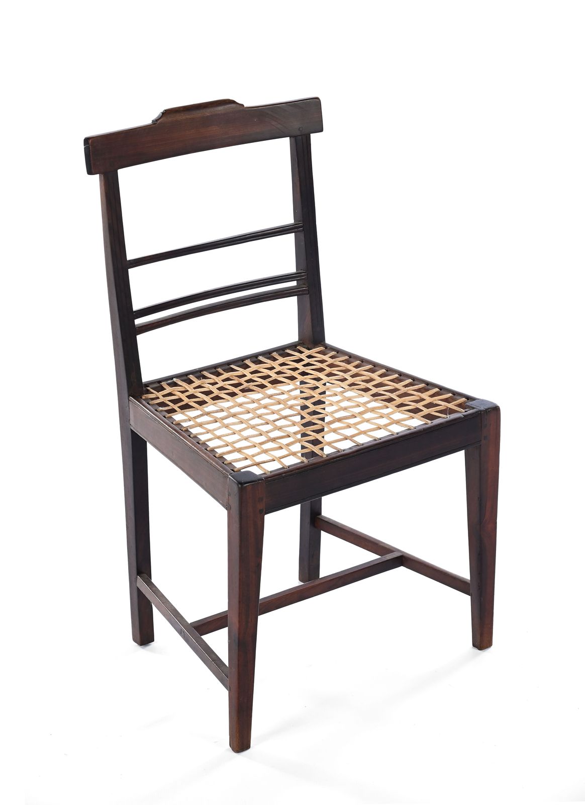 Late 19th/early 20th century Cape stinkwood riempie chair Russell