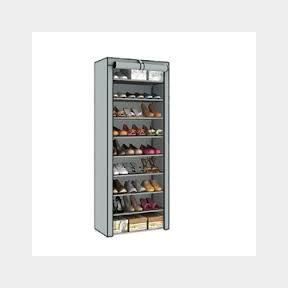 Multipurpose Portable Folding Shoe Rack 9 Tier -Grey -- 51743/4592