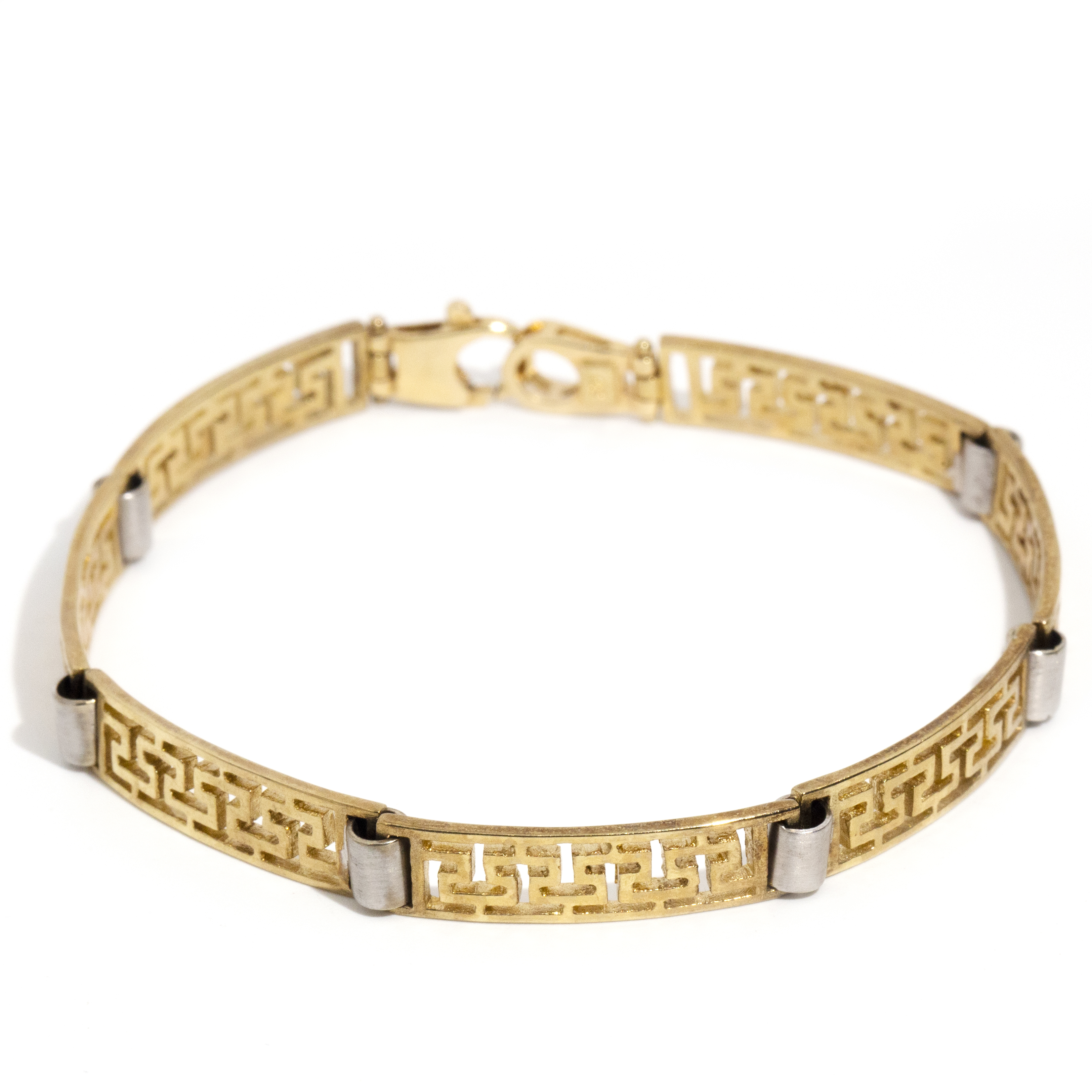 9 Carat Geometric Design Bracelet