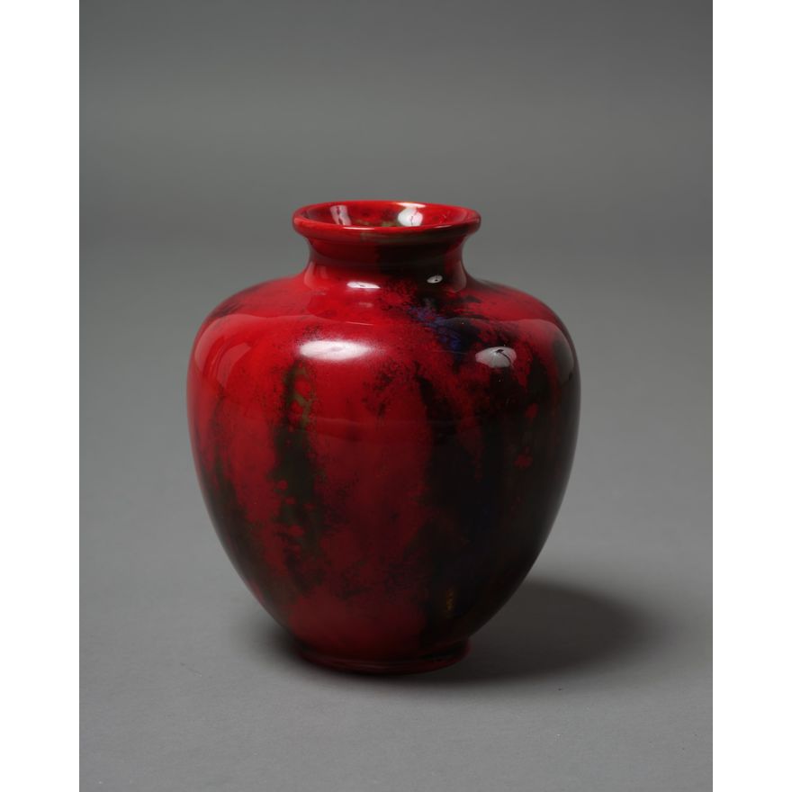 Charles Noke and Frederick Moore for Royal Doulton - Flambé tapering vase