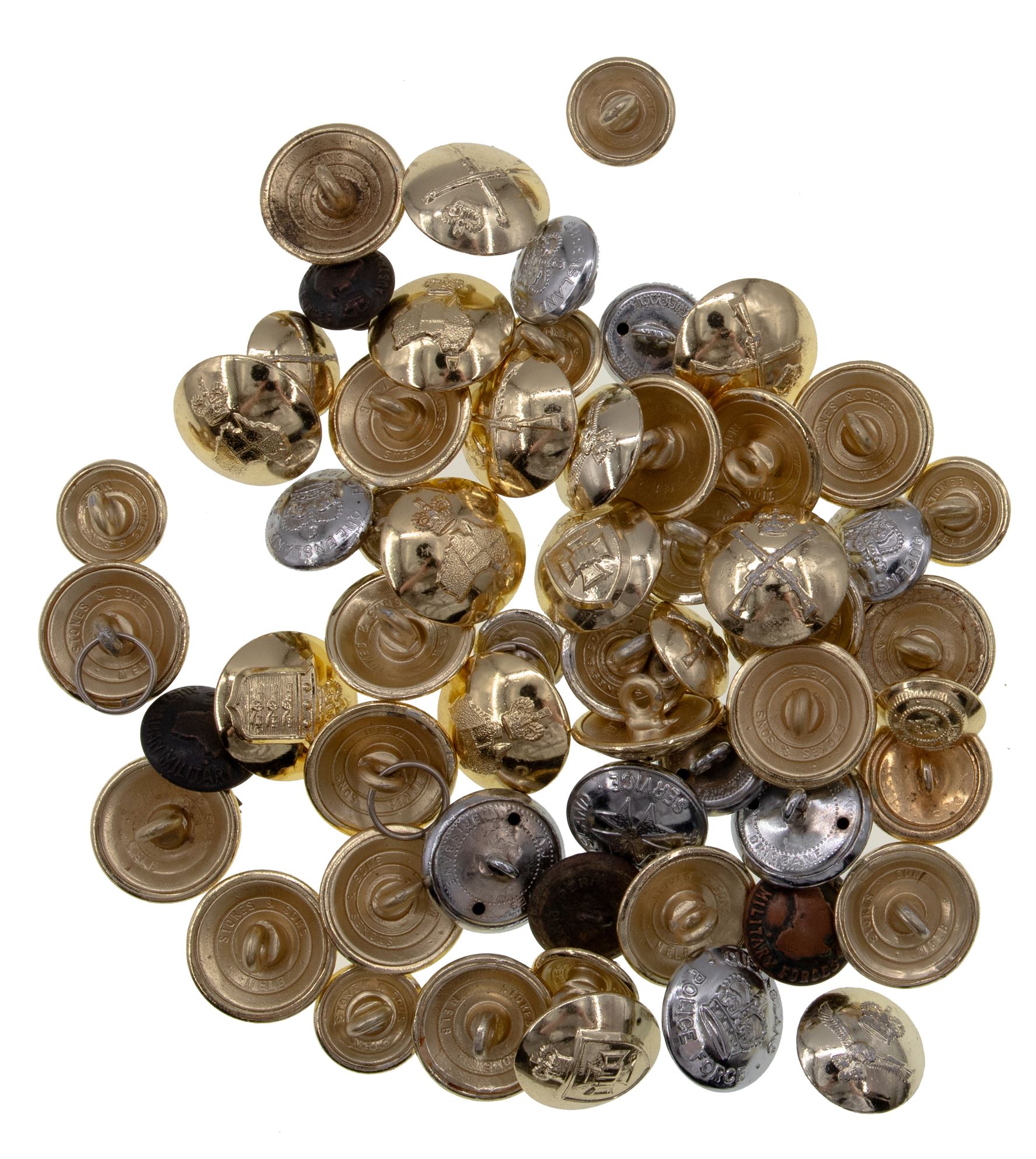 Uniforms, Assorted Buttons, 1900's,
