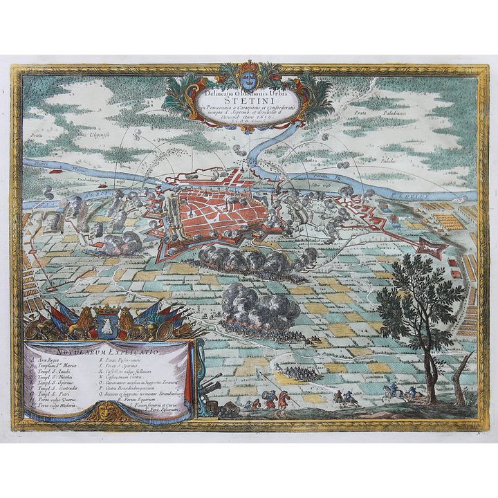 Erik J. Dahlberg | Delineatio Obsidionis Urbis Stetini in Pomerania a Cesareanis et Confoederatis…