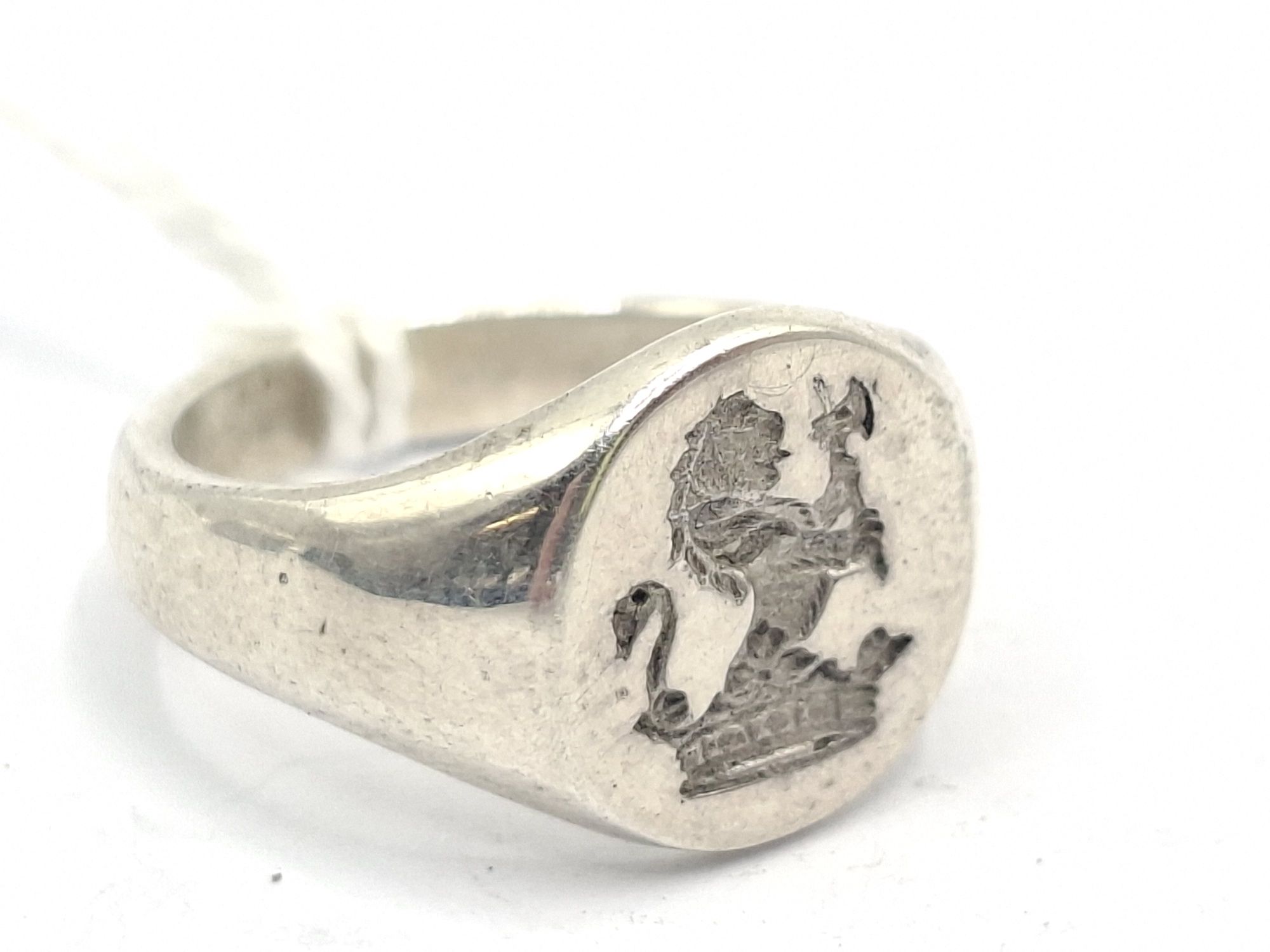1042 · STERLING SILVER SIGNET RING