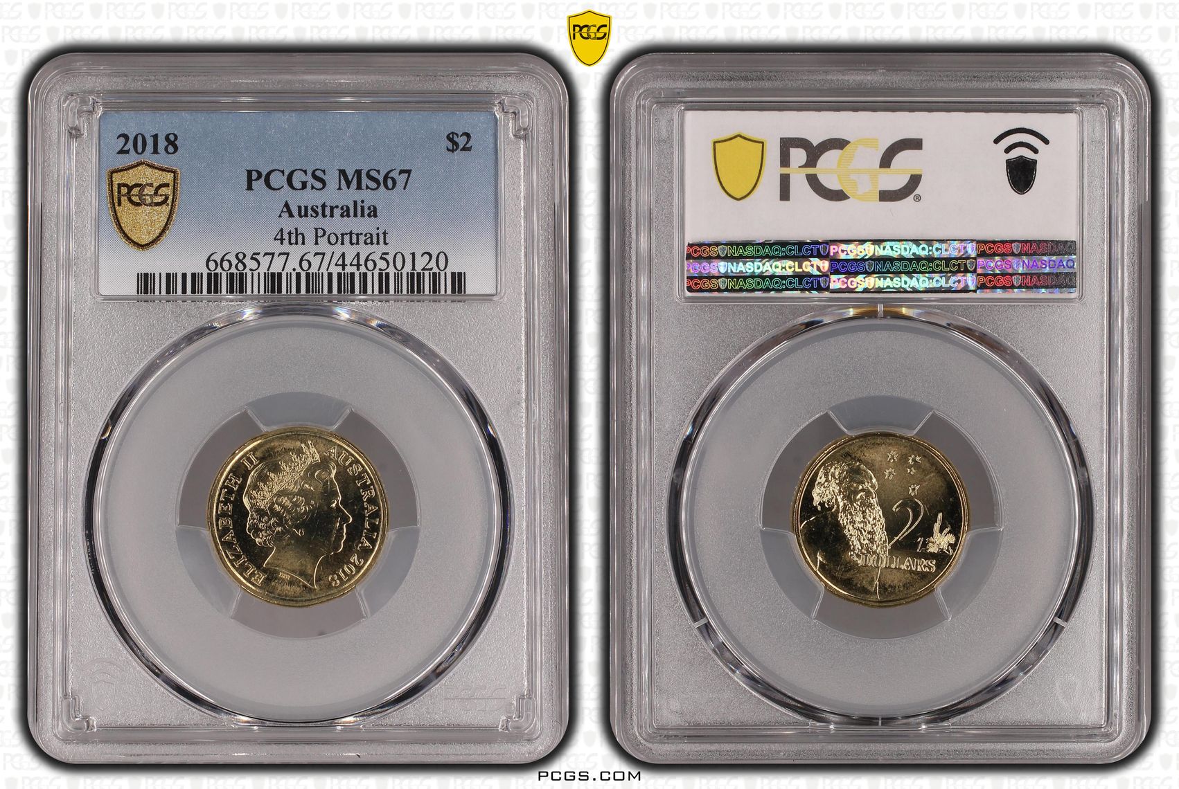 2018 Australia Two Dollar, $2 4th Portrait 30th Ann. $2 Coin PCGS - MS67 -120