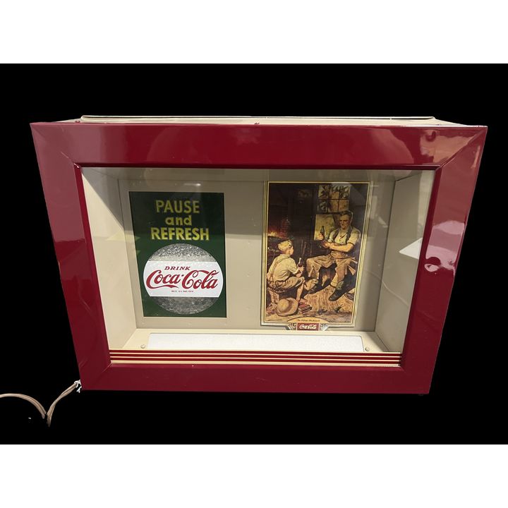 The Village Blacksmith Coca Cola Coke Soda Light Up Display