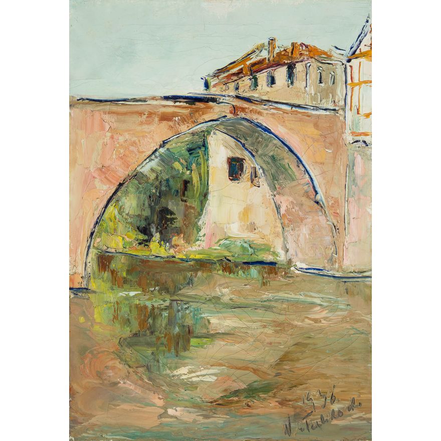 Włodzimierz Terlikowski | Widok na most, 1936 r.