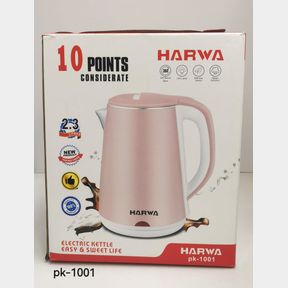 HARWA 2.3L cordless stainless steel liner kettle pink - 50660/3317