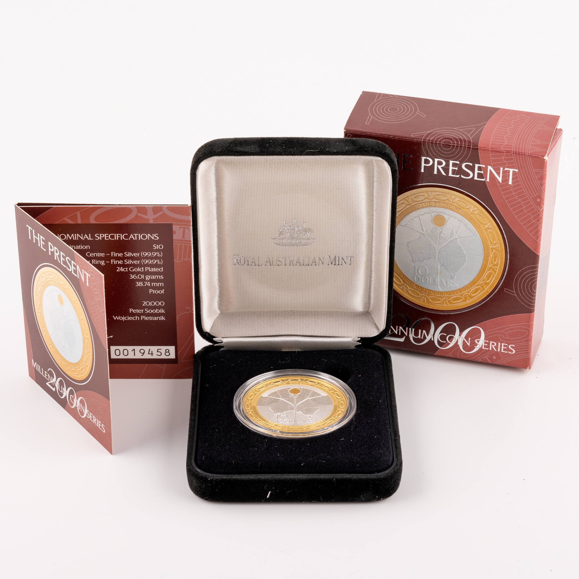 Elizabeth II, Millennium Coin Series The Present, Ten Dollar, 2000,