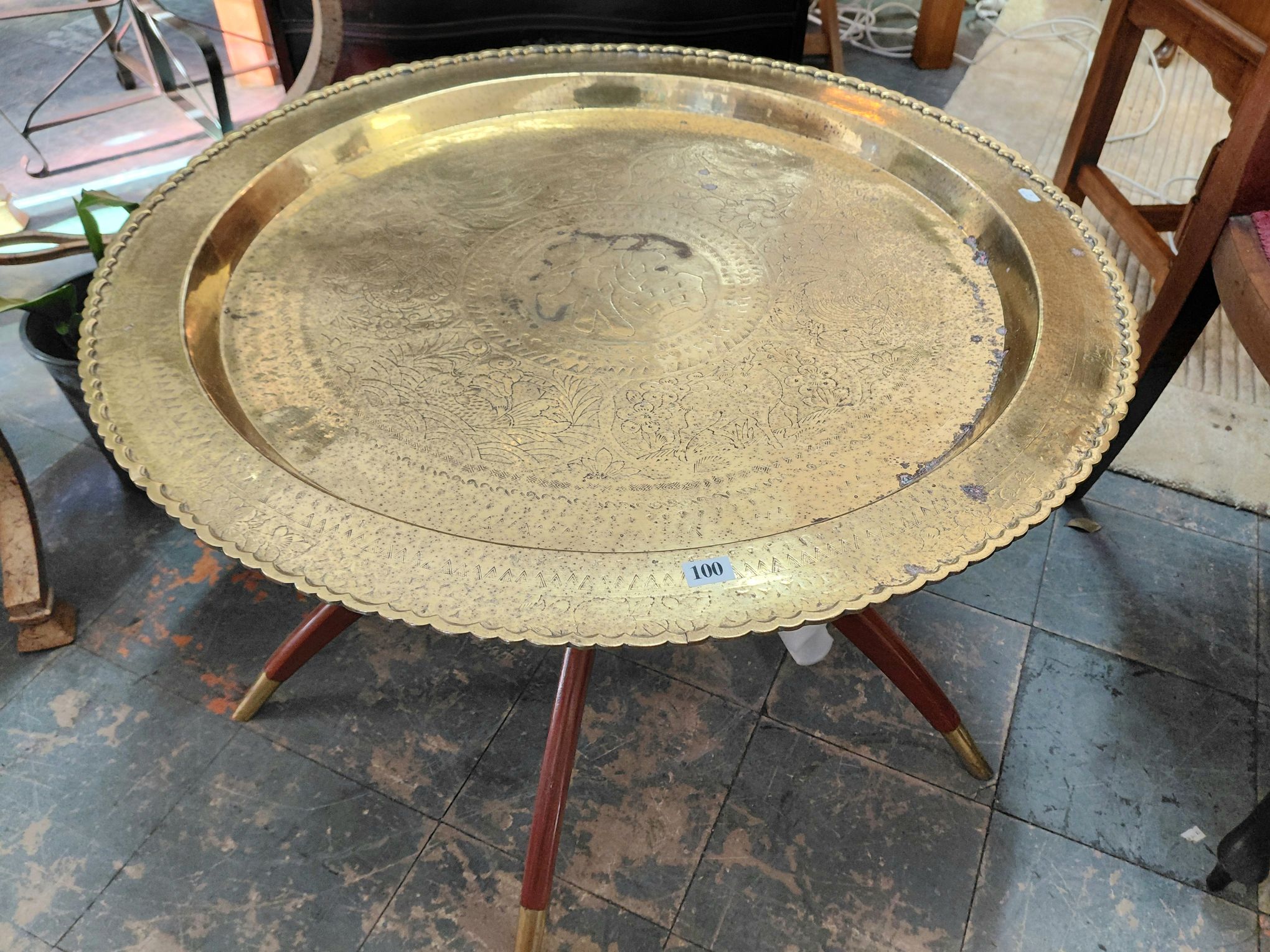 Oriental Brass Table