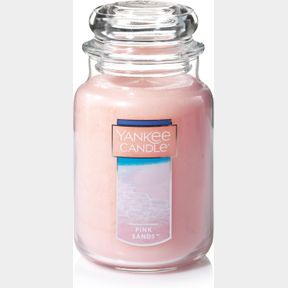 YANKEE CANDLE SCENTED CANDLE, PINK SANDS, ORIGINAL LARGE JAR CANDLE, 110-150 HOURS OF BURN TIME, 22 OZ.