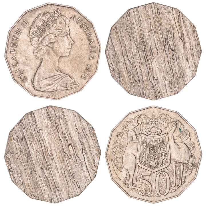 Elizabeth II, Fifty Cents, 1976, gVF