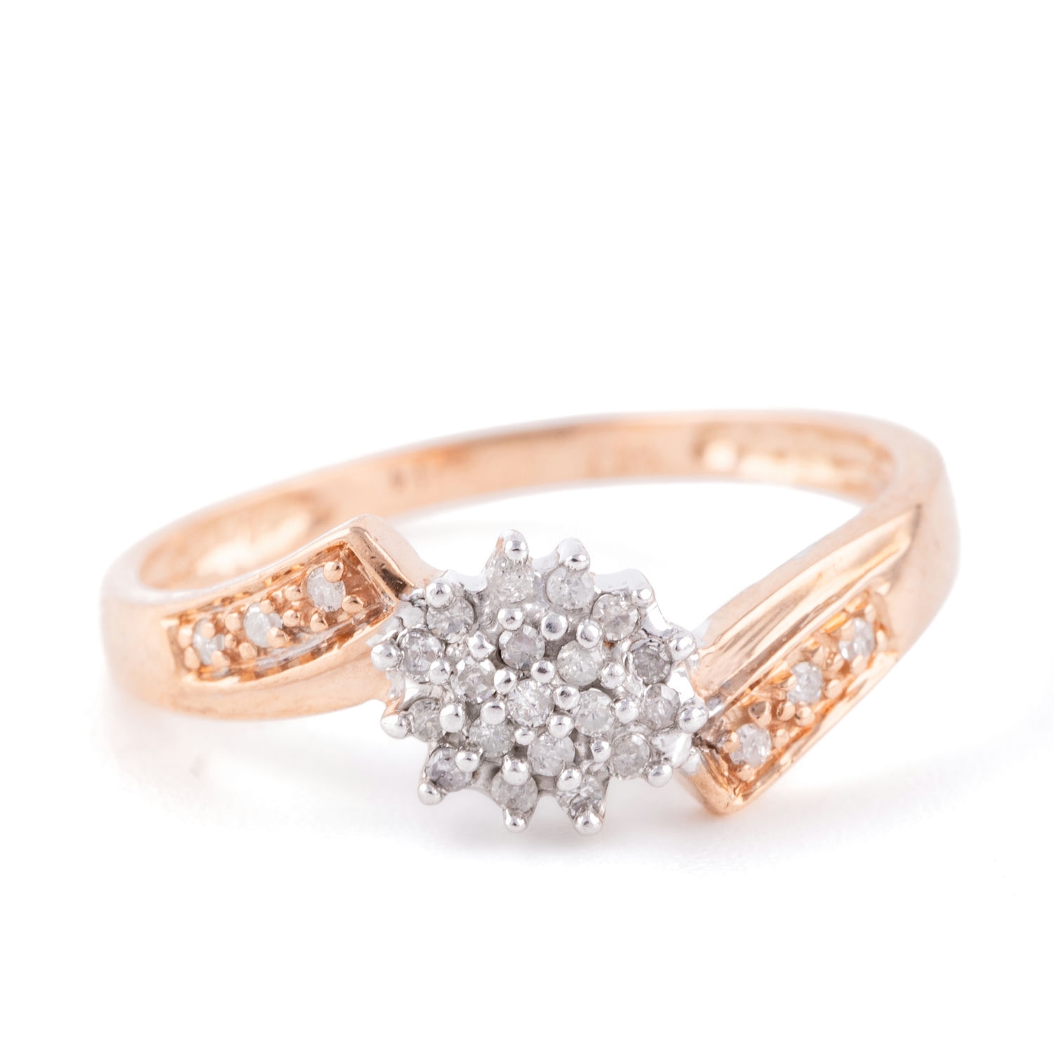 2 · Diamond Cluster 9ct Rose Gold