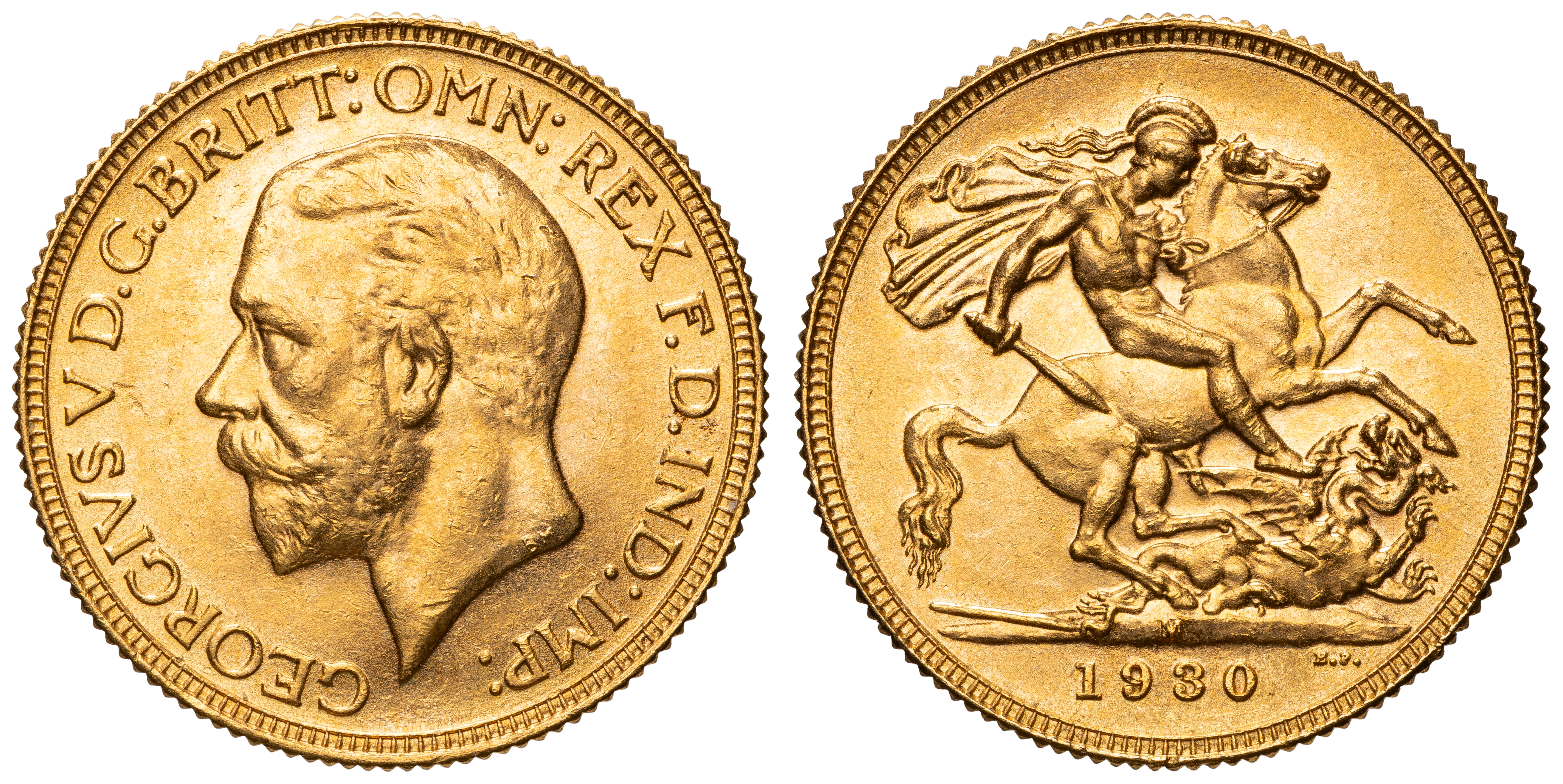 George V, Sovereign, 1930-M, gEF