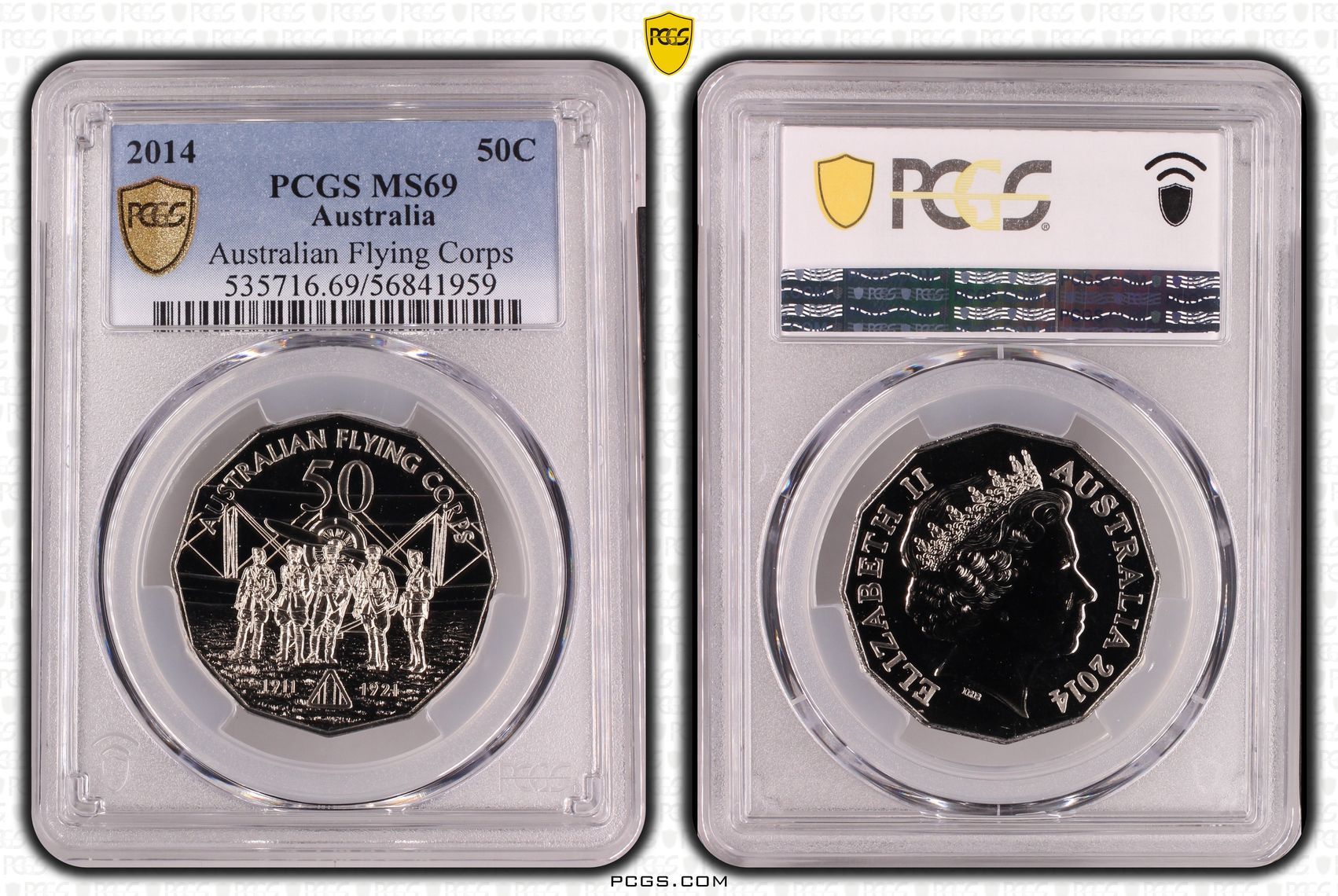 Australian Flying Corps, Fifty Cent, 2014, MS69