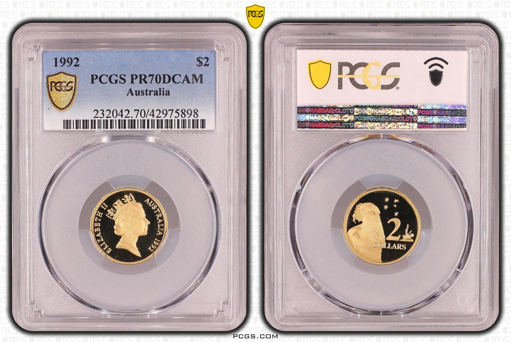 Elizabeth II, Two Dollar, PR70DCAM , 1992 PCGS POP - 8/0
