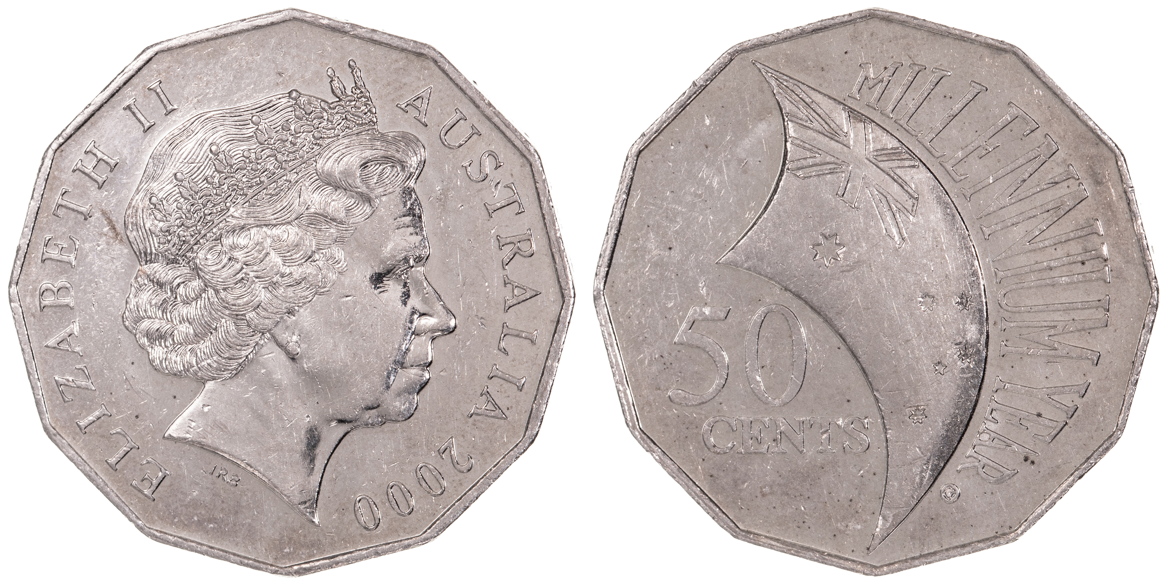 Elizabeth II, Fifty Cent, 2000, VF
