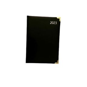 A5 Executive Velvet Touch Diary 2023 Black Diaries Daily Weekly Monthly Planner |