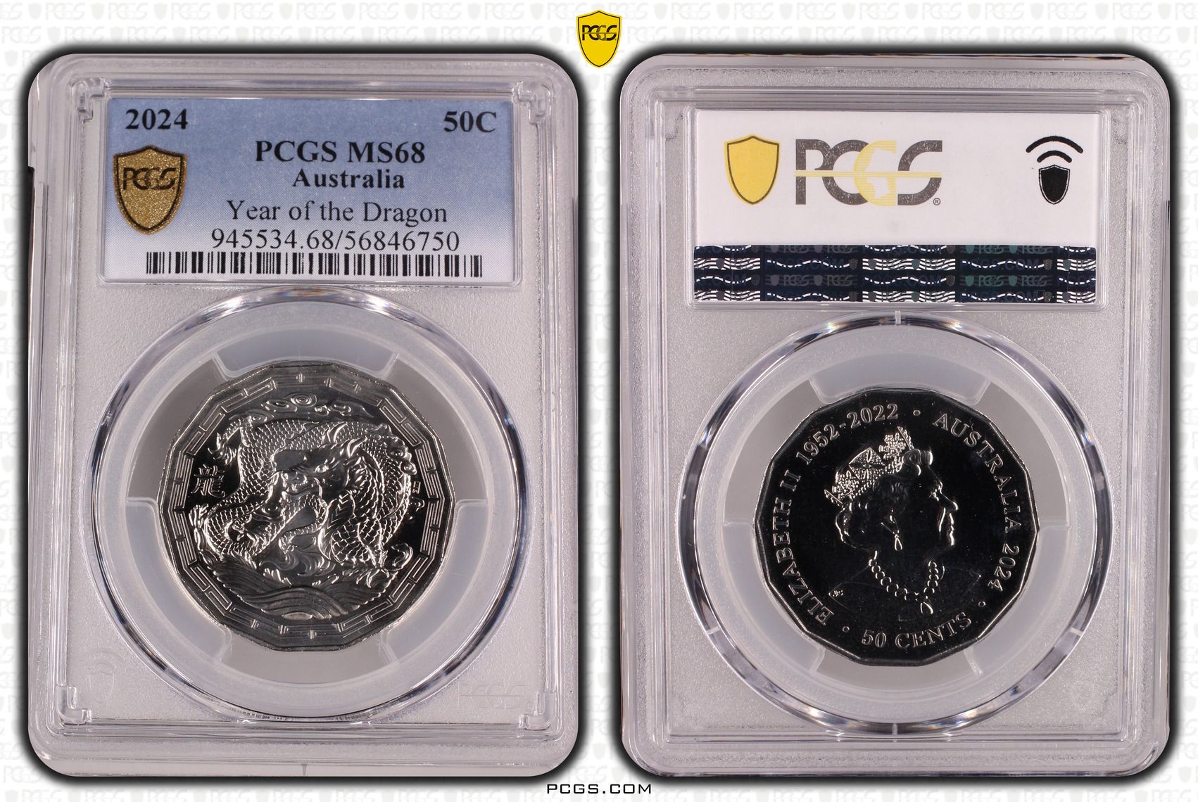 265 · Year of the Dragon, Fifty Cent, 2024,  MS68