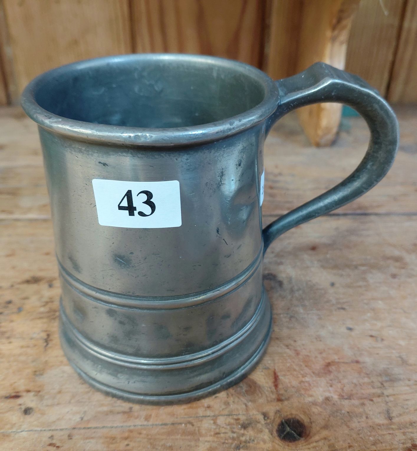 A Pewter Imperial Pint Capacity Tavern Pot
