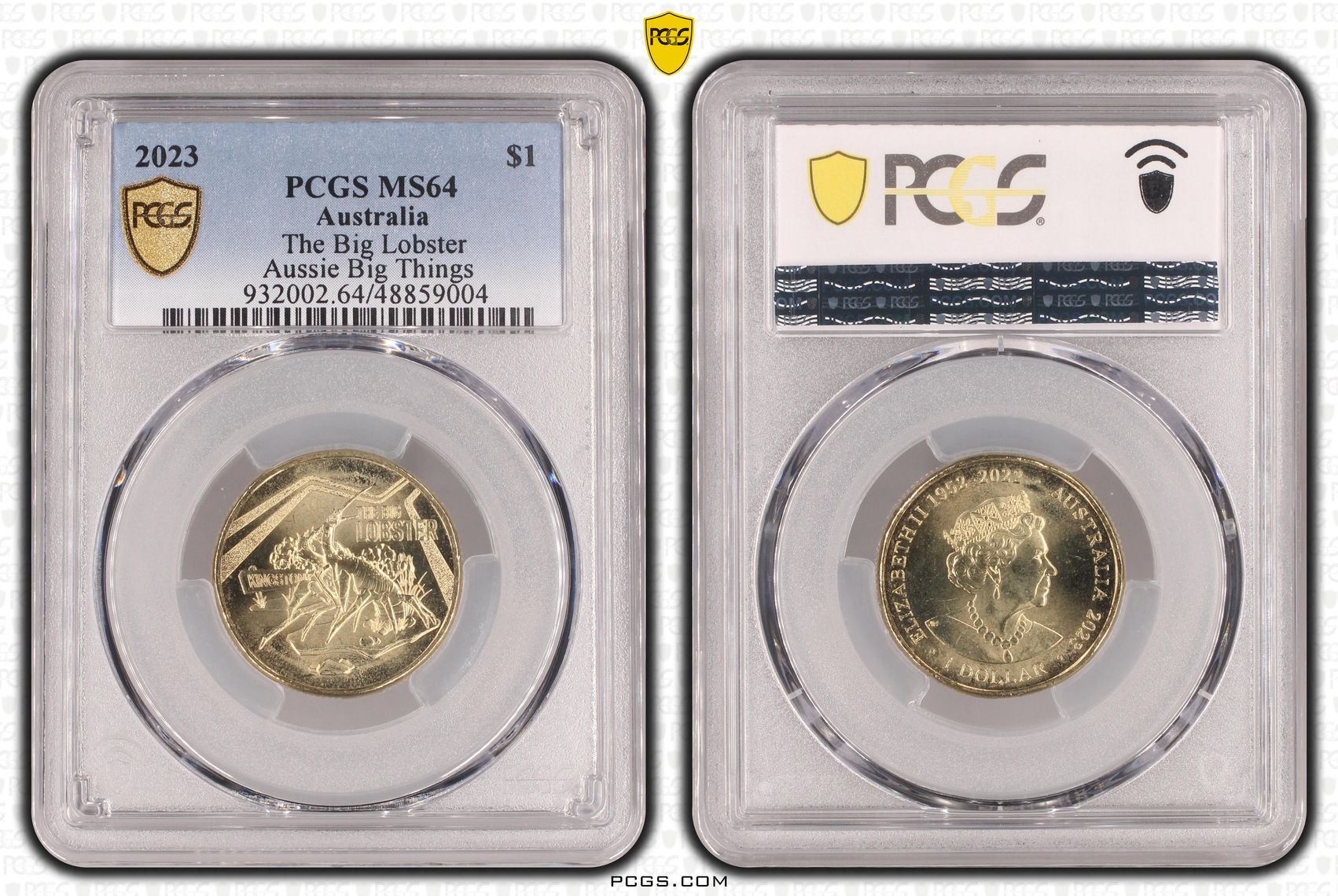 322 · Elizabeth II, The Big Lobster Aussie Big Things , One Dollar, 2023, PCGS MS64