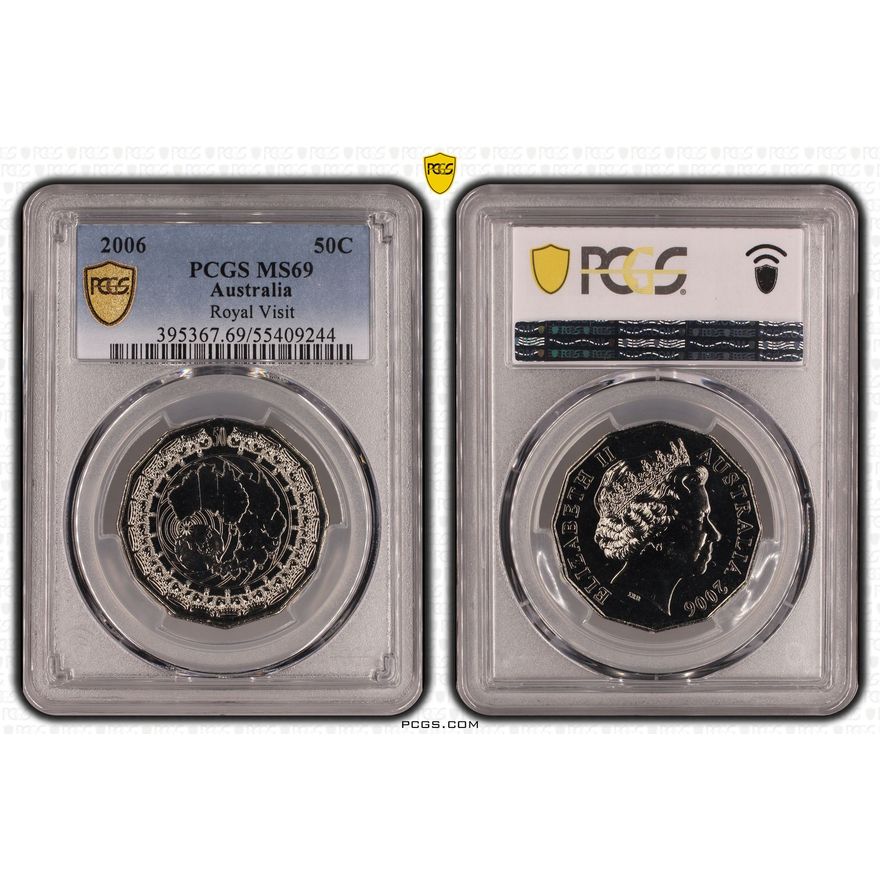 Royal Visit, Fifty Cent, 2006, PCGS MS69