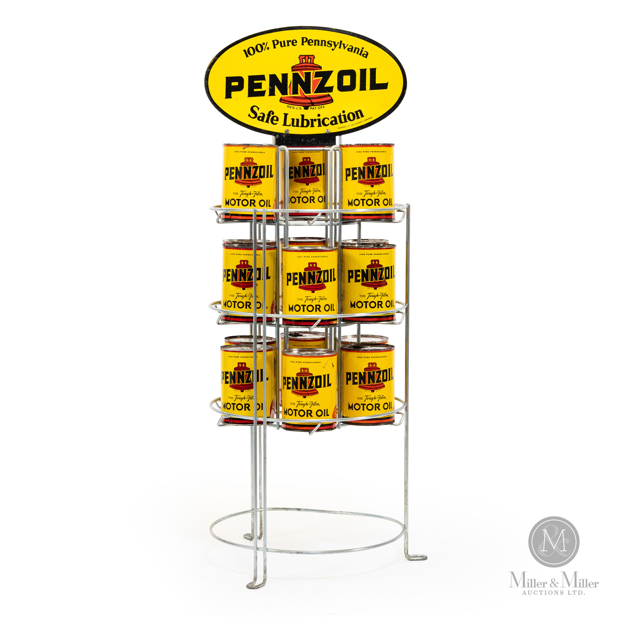 Pennzoil Motor Oil Display Rack | Miller & Miller Auctions Ltd