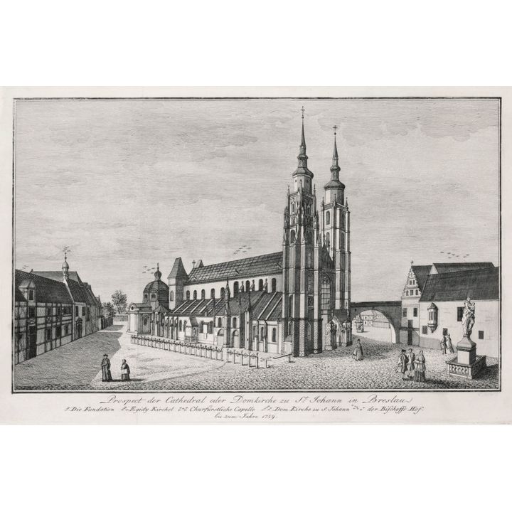 Wilhelm Sander | Prospect der Cathedral oder Domkirche zu St. Johann in Breslau