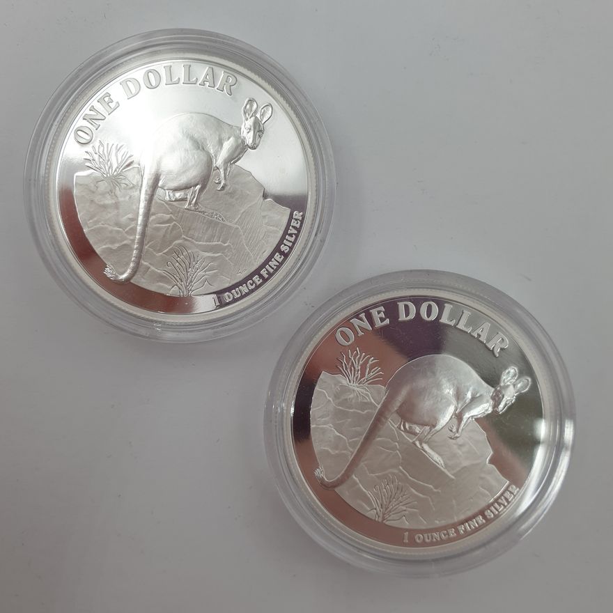 Silver Wallaby 1oz. Silver Coins (x2)