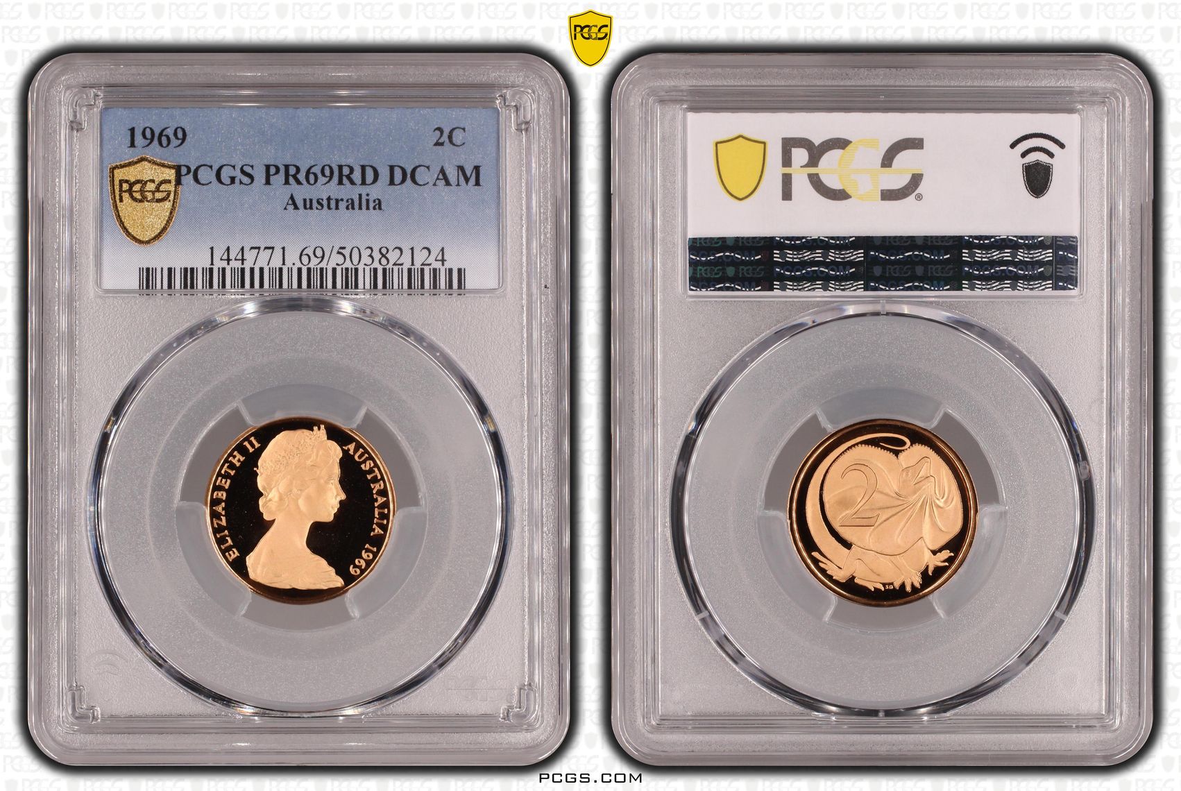 , Two Cent, 1969, Pcgs Pr69dcam