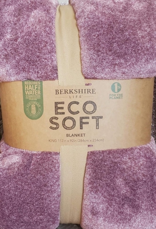 Berkshire Life Eco Soft Blanket, King Purple Vanzant Auctions