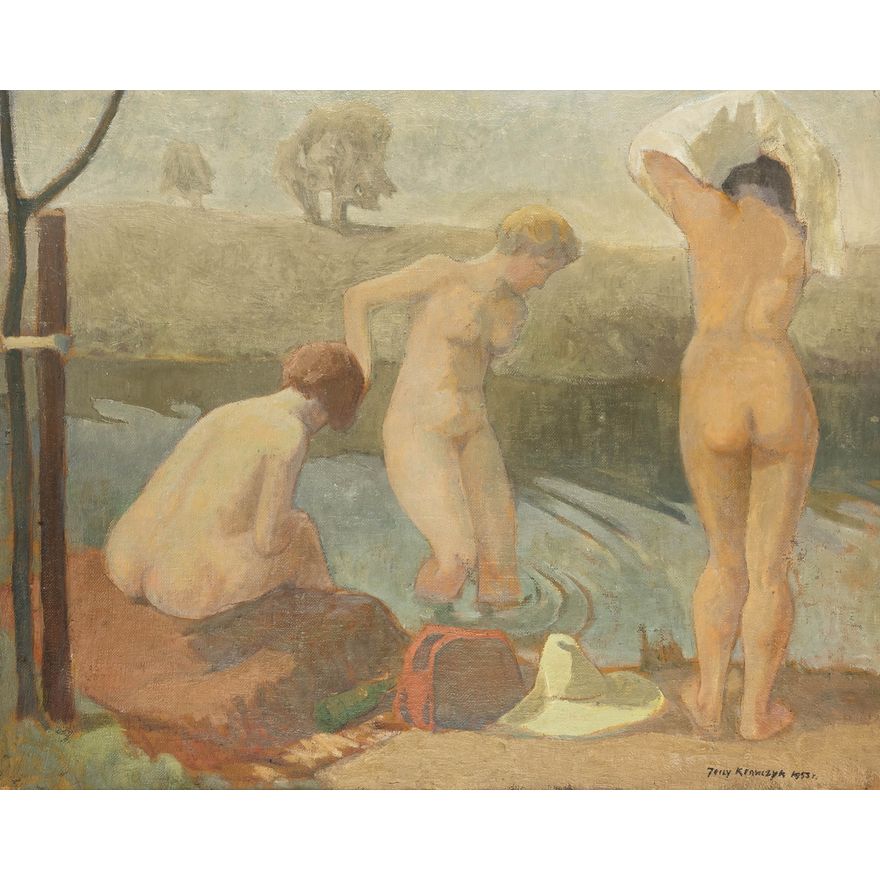 Jerzy Krawczyk | Kąpiące się, 1953 r.