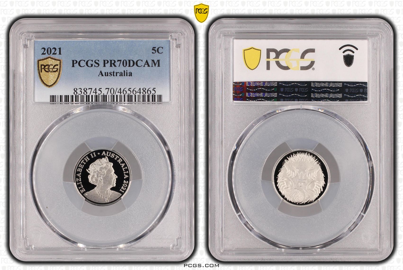 Five Cent, 2021, PCGS PR70DCAM