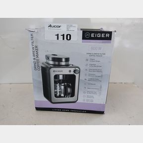 EIGER FILTER COFFEE MAKER - SIENA GRIND BREW SERIES