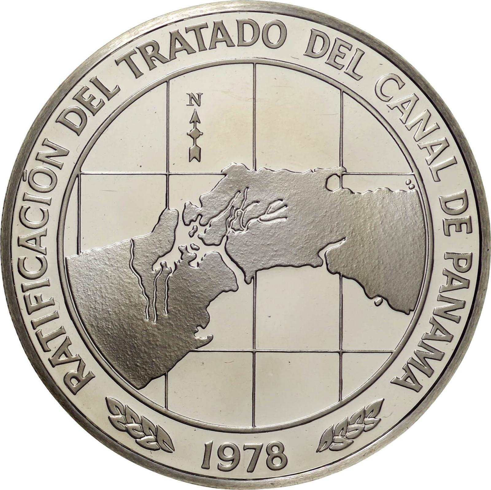 パナマ-Panama. 1978. プルーフ. Proof. Silver. 10バルボア(Balboa 