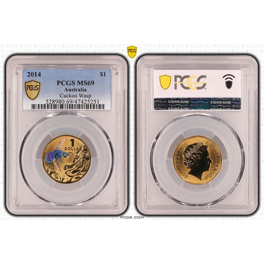 Cuckoo Wasp, One Dollar, 2014 POP Report 20/0, PCGS MS 69