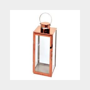 Decorative Glass Lantern for Candles Rose Gold Large |