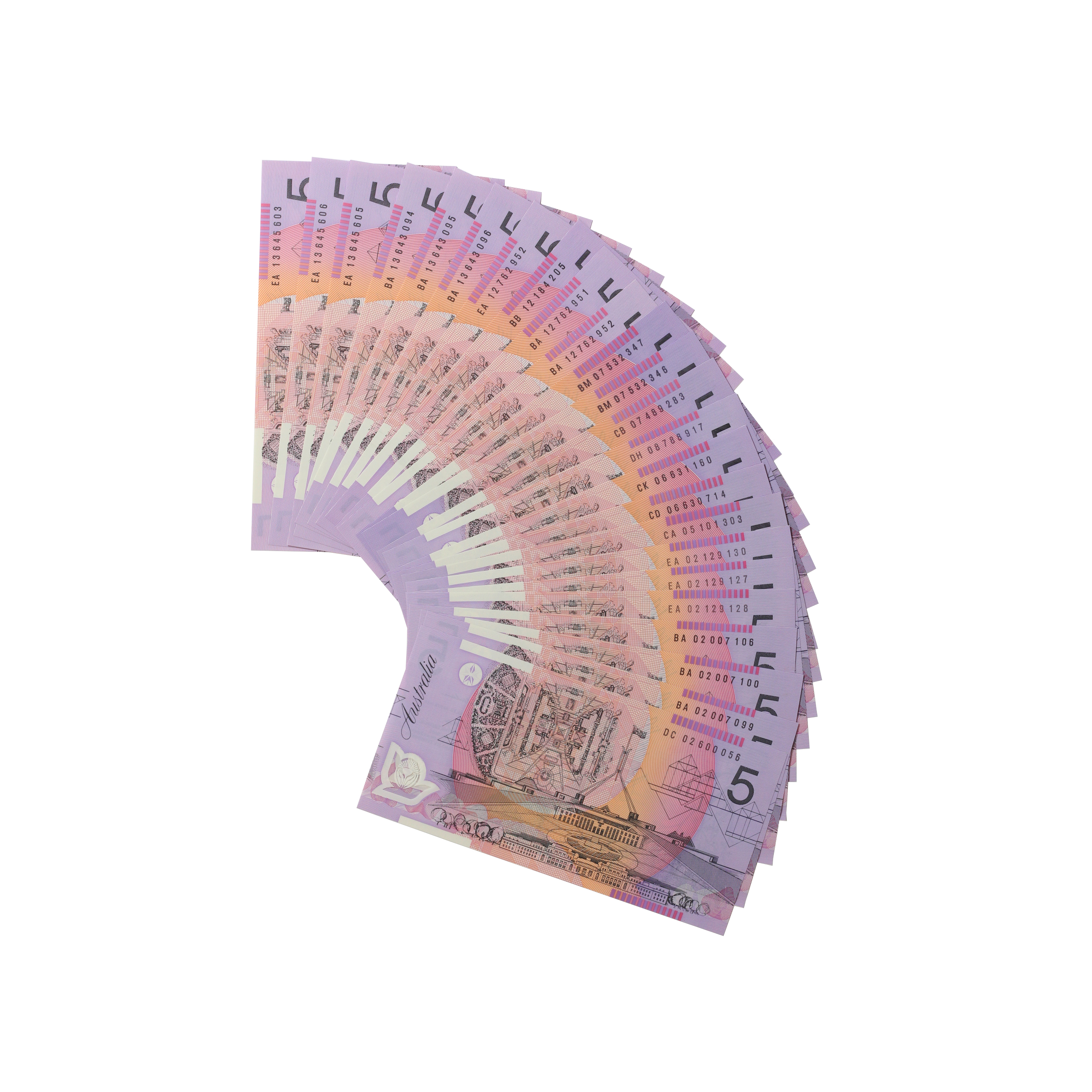 1999. · Accumulation, Elizabeth II,  Five Dollars, UNC