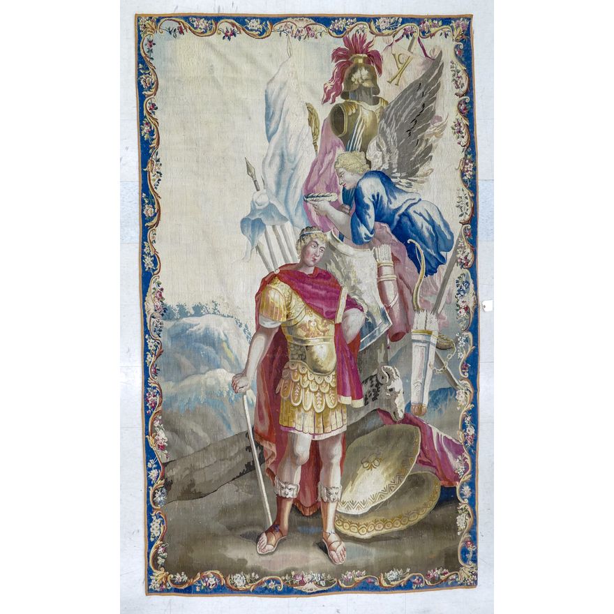 Large French Classical Hanging Tapestry