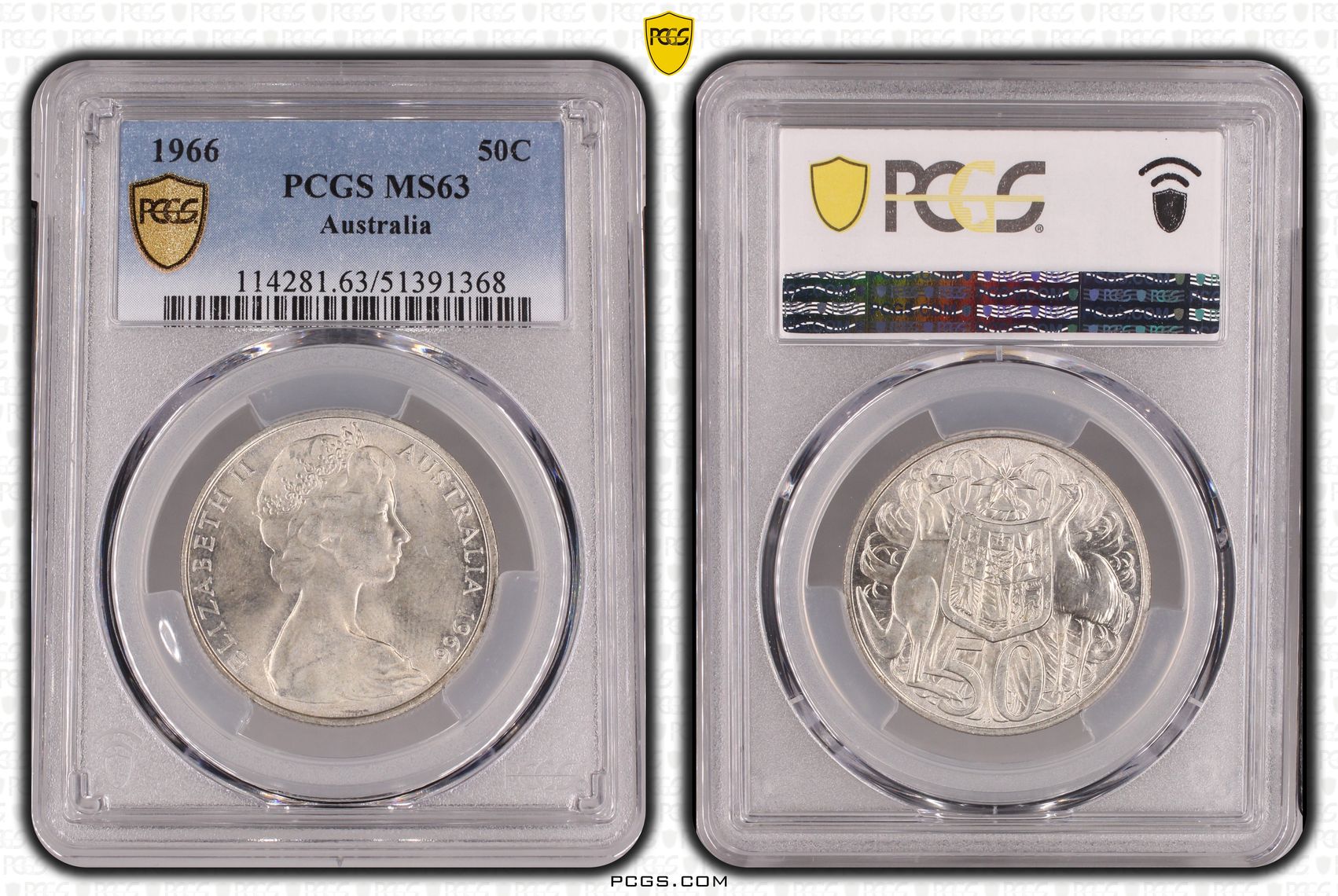 Fifty Cent, 1966, PCGS MS63