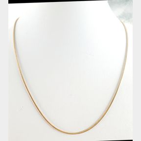 9CT GOLD PLATED STERLING SILVER SNAKE CHAIN - 51929/12022
