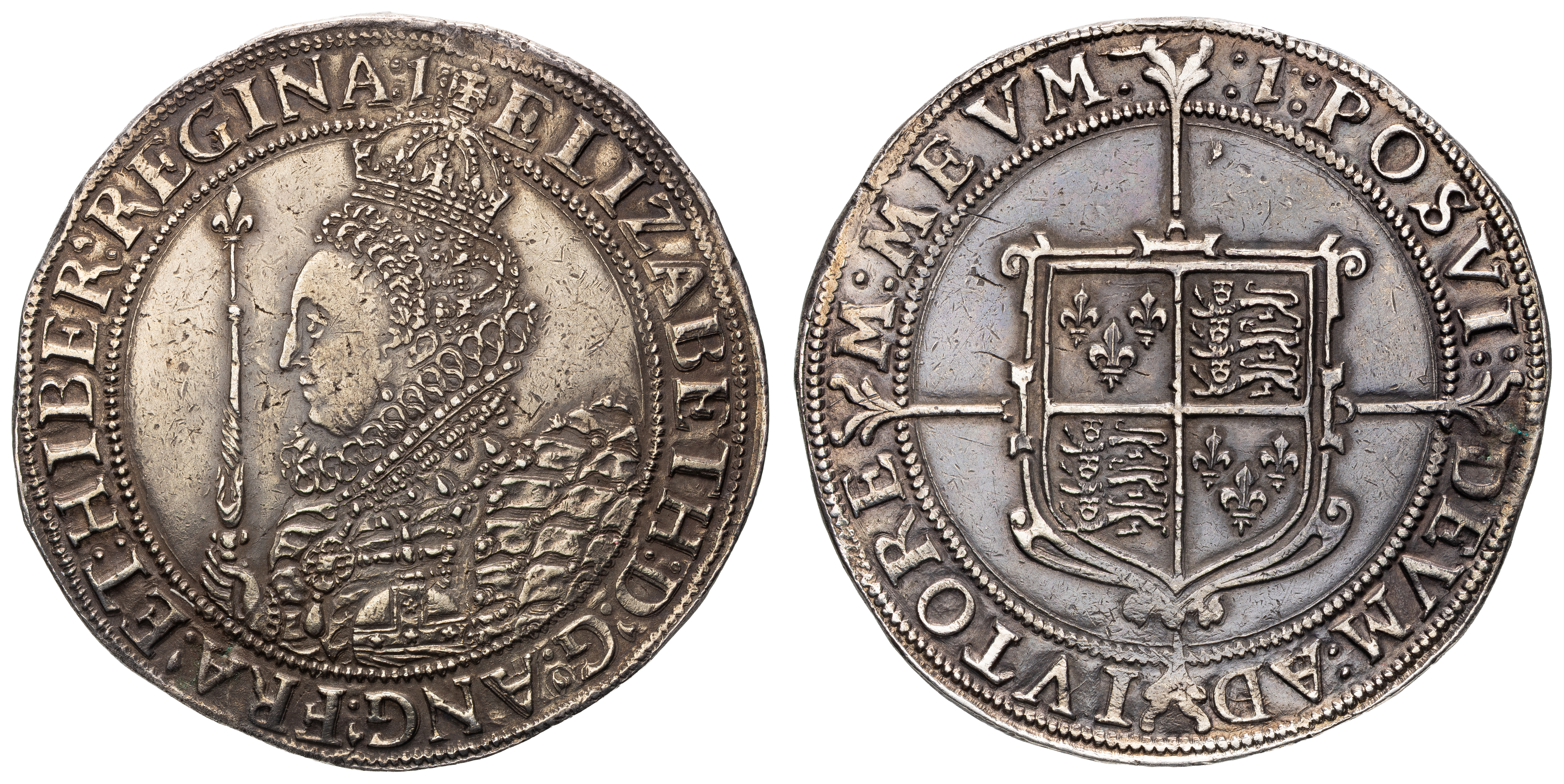 Great Britain, Elizabeth I, Crown, 1601-02, gVF