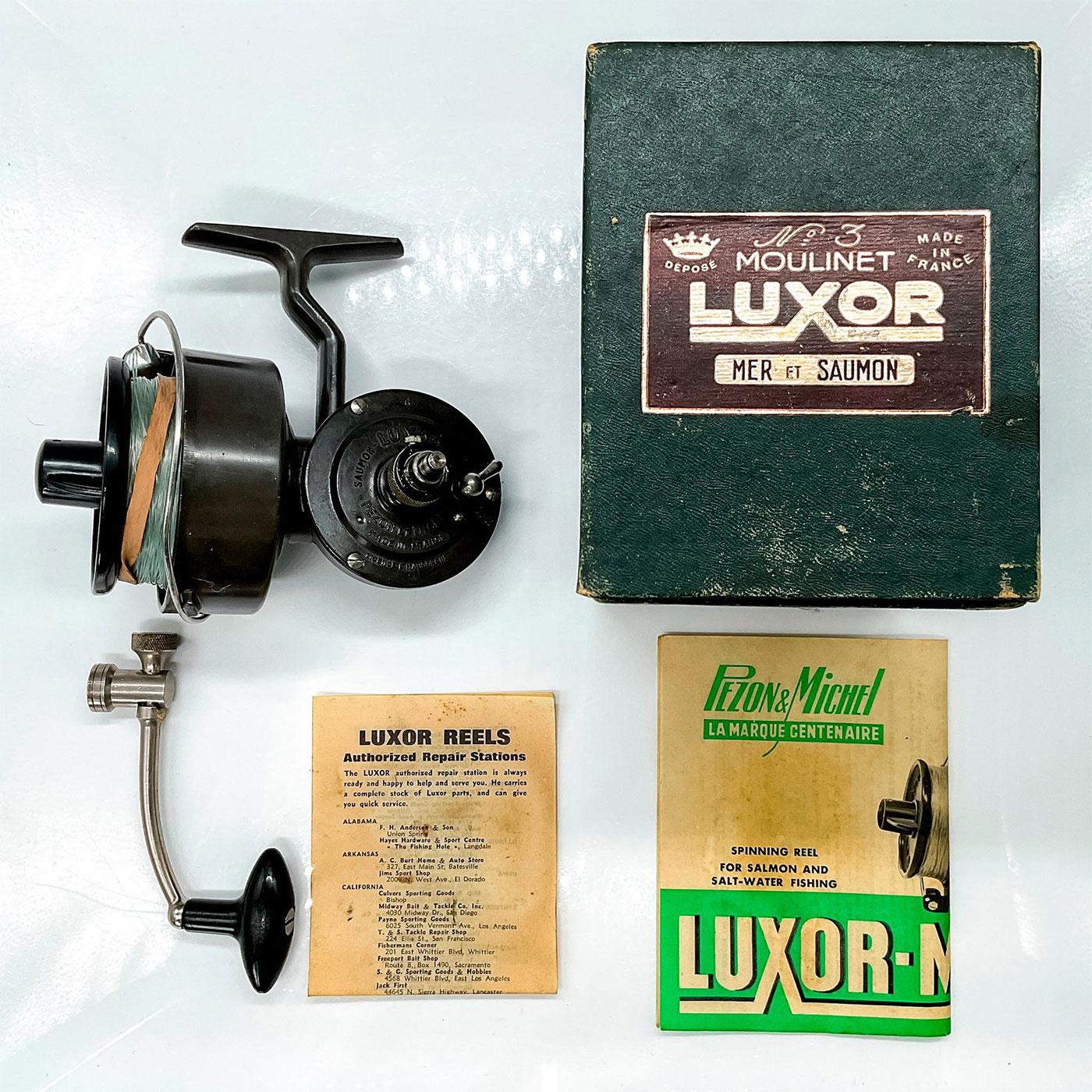 Vintage Luxor 300 Moulinet Spinning Reel with Box and Papers