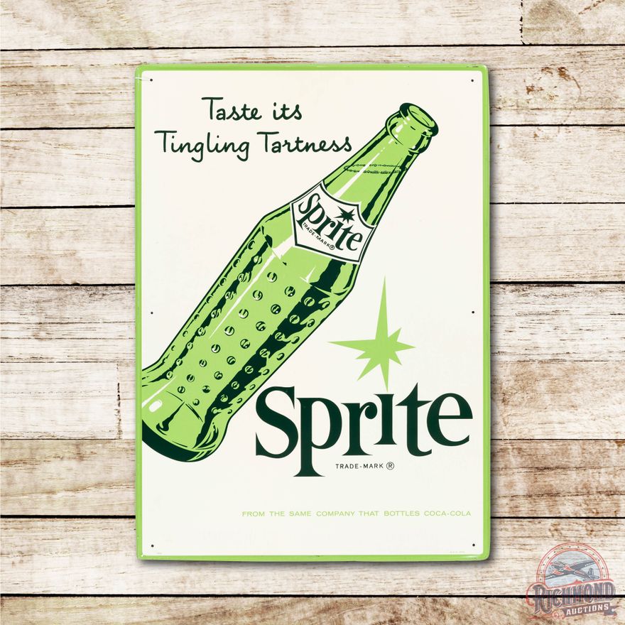 Sprite Taste It's Tingling Tartness w/ Bottle Tin Sign